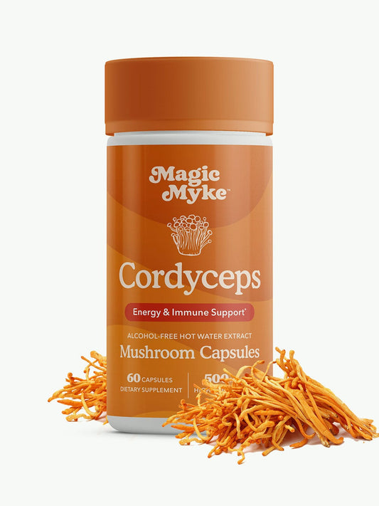 Organic Cordyceps Capsules | 60 High Strength Mushroom Capsules