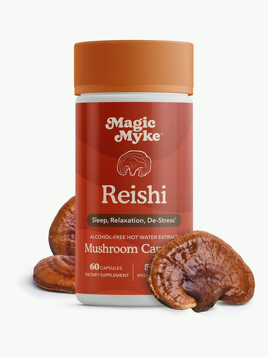 Organic Reishi Mushroom Capsules | 60 High Strength Capsules