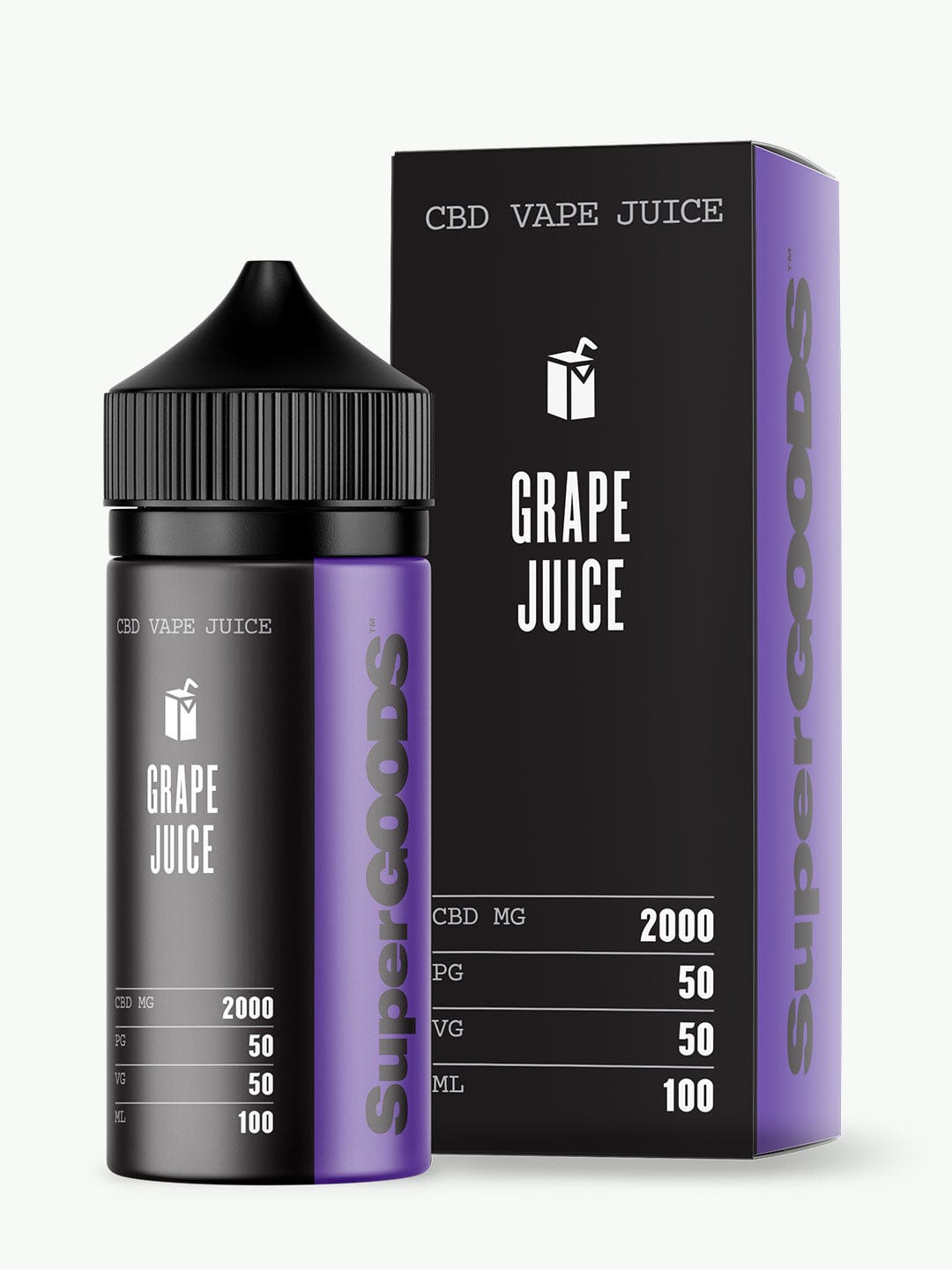 Grape Juice CBD Vape Oil 100ml | Super Goods | 2000mg HempElf.com Grape Juice CBD Vape Oil 100ml | Super Goods | 2000mg HempElf.com