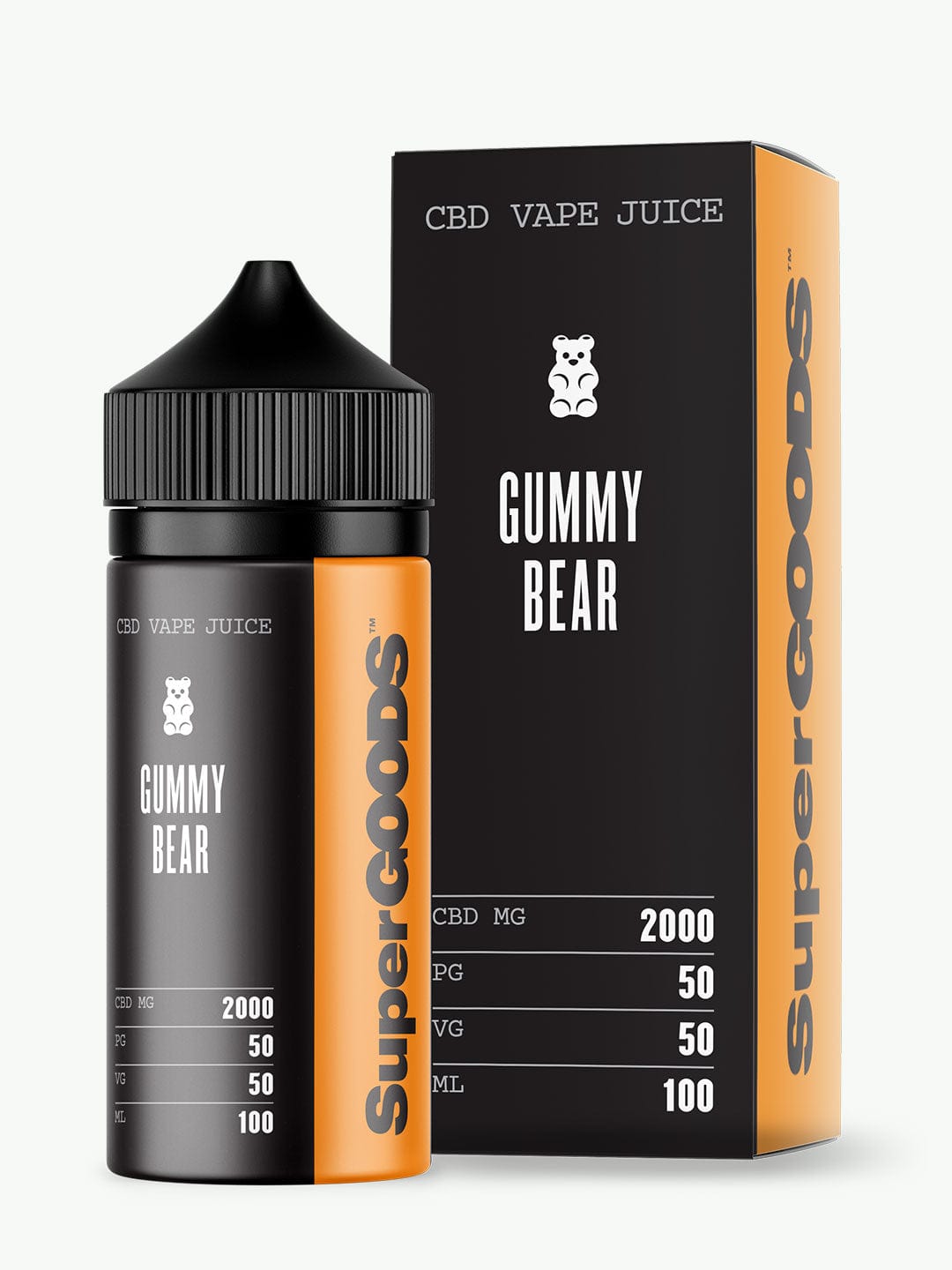 Gummy Bear CBD Vape Oil 100ml | Super Goods | 2000mg HempElf.com Gummy Bear CBD Vape Oil 100ml | Super Goods | 2000mg HempElf.com