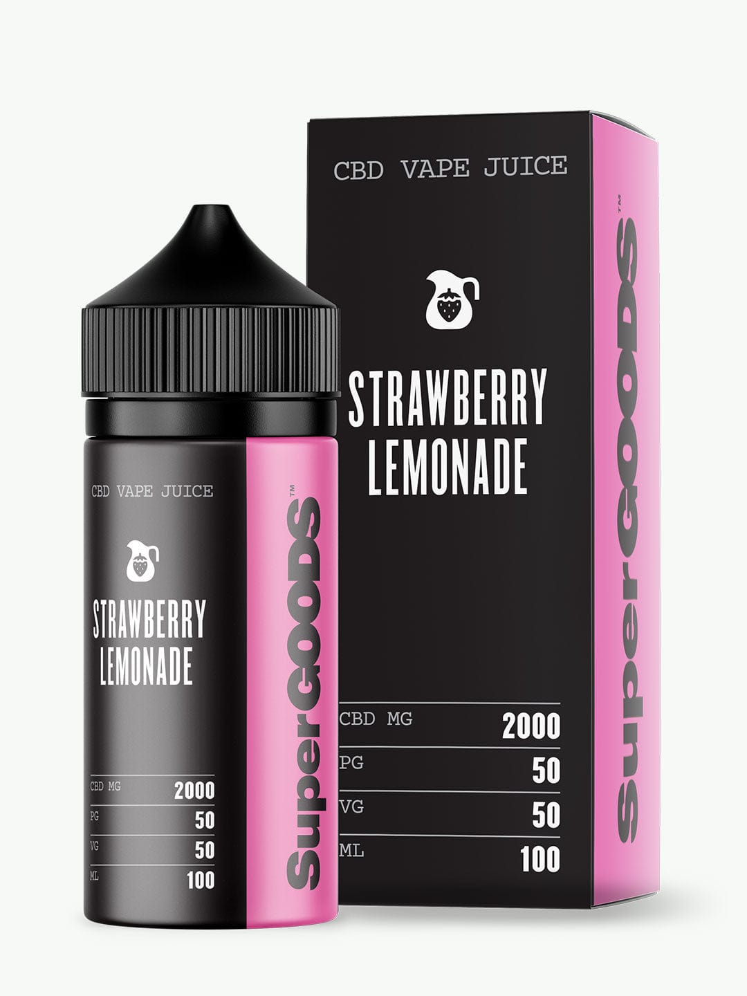 Strawberry Lemonade CBD Vape Oil 100ml | Super Goods | 2000mg HempElf.com Strawberry Lemonade CBD Vape Oil 100ml | Super Goods | 2000mg HempElf.com