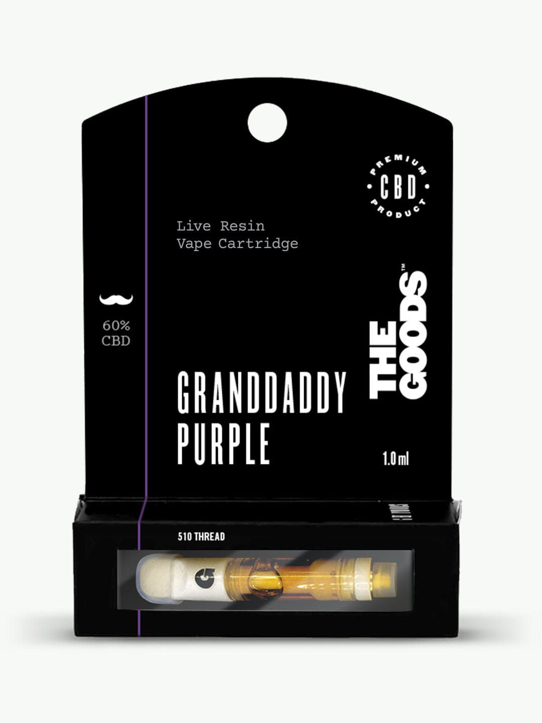 Granddaddy Purple Live Resin 510 Cartridge 60% CBD 1.0ml HempElf.com Granddaddy Purple Live Resin 510 Cartridge 60% CBD 1.0ml HempElf.com