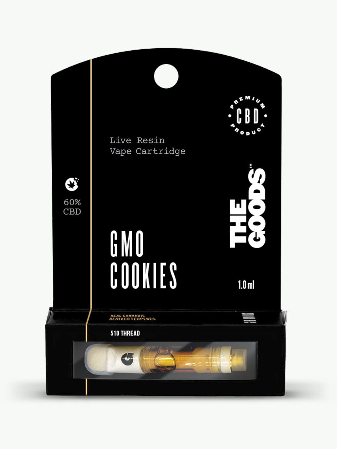 GMO Cookies Live Resin 510 Cartridge 60% CBD 1.0ml HempElf.com GMO Cookies Live Resin 510 Cartridge 60% CBD 1.0ml HempElf.com