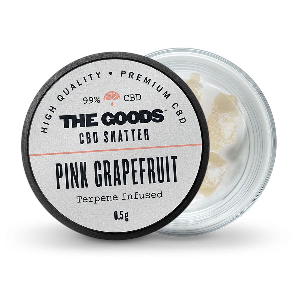 PINK GRAPEFRUIT CBD ISOLATE SHATTER UK