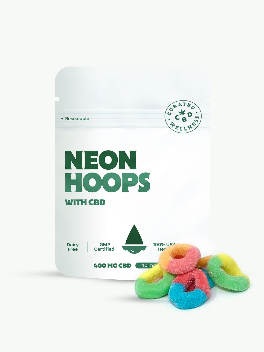 Neon Hoops with CBD