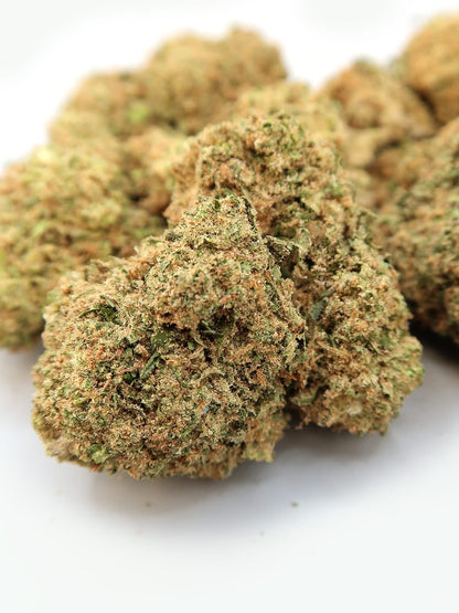 close up of Blue Cosmic CBD flowers