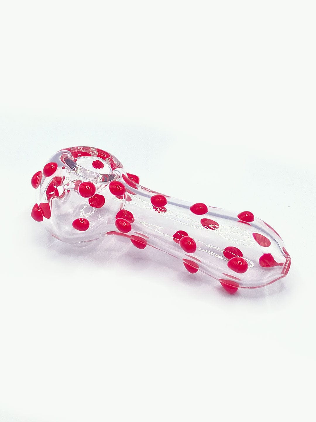 Ruby Spatter Glass Hand Pipe
