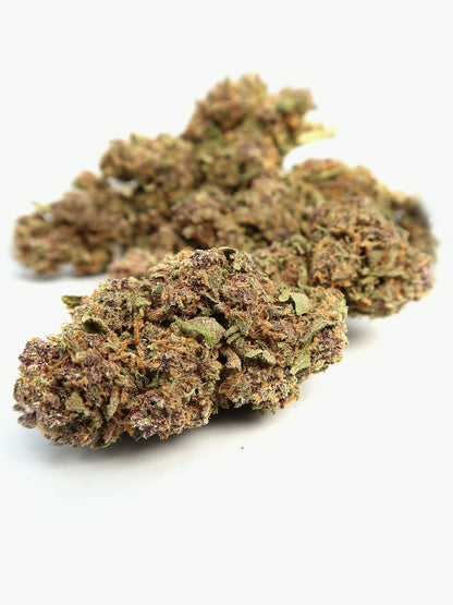 Cluster  of Purple Kush CBD flowers