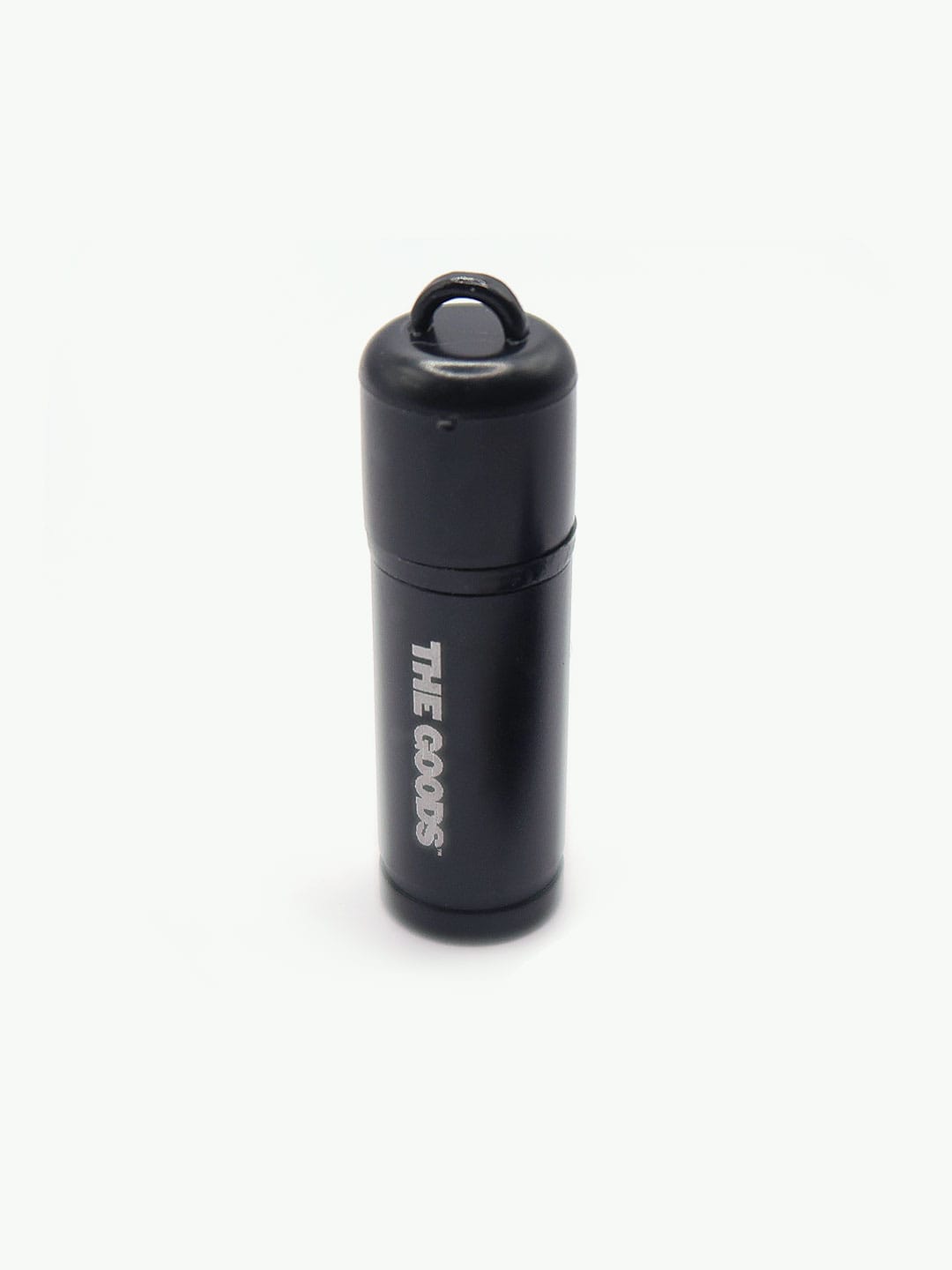 The Goods Phone Lighter, a black USB-C model with loop, branded “THE GOODS,” shown on a white background.