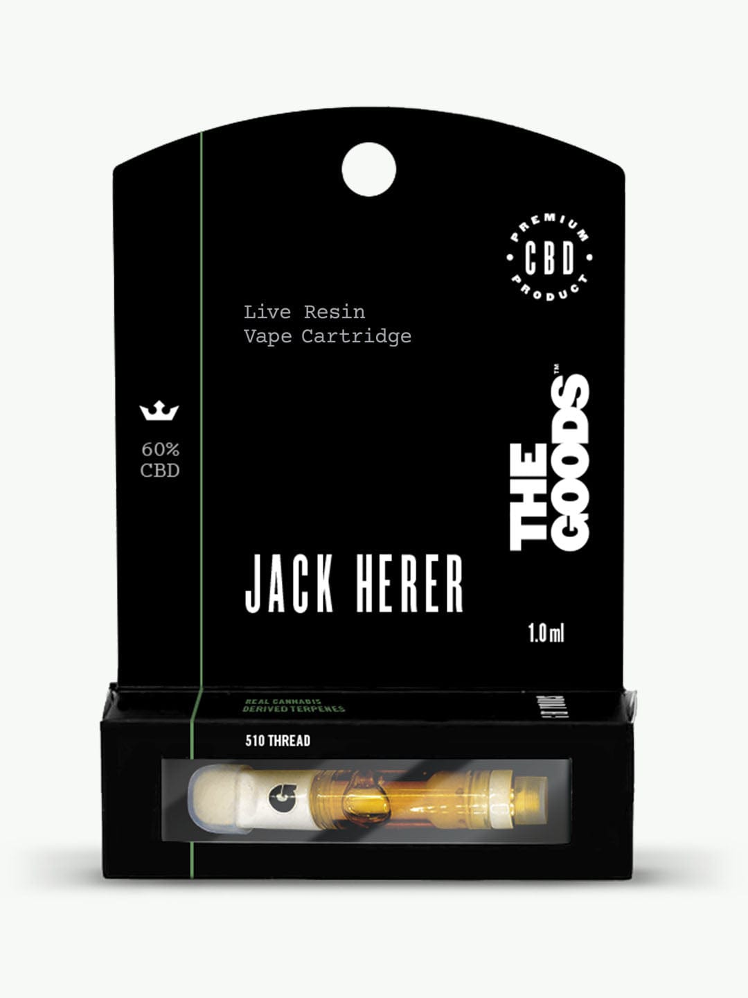 Jack Herer Live Resin 510 Cartridge 60% CBD 1.0ml