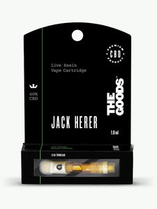 Jack Herer Live Resin 510 Cartridge 60% CBD 1.0ml