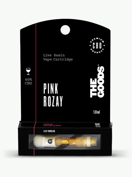Pink Rozay Live Resin 510 Cartridge 60% CBD 1.0mL – HempElf.com