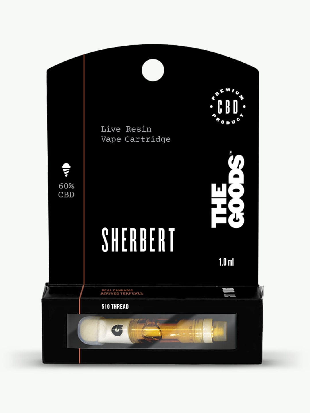 Sherbert Live Resin 510 Cartridge 60% CBD 1.0ml