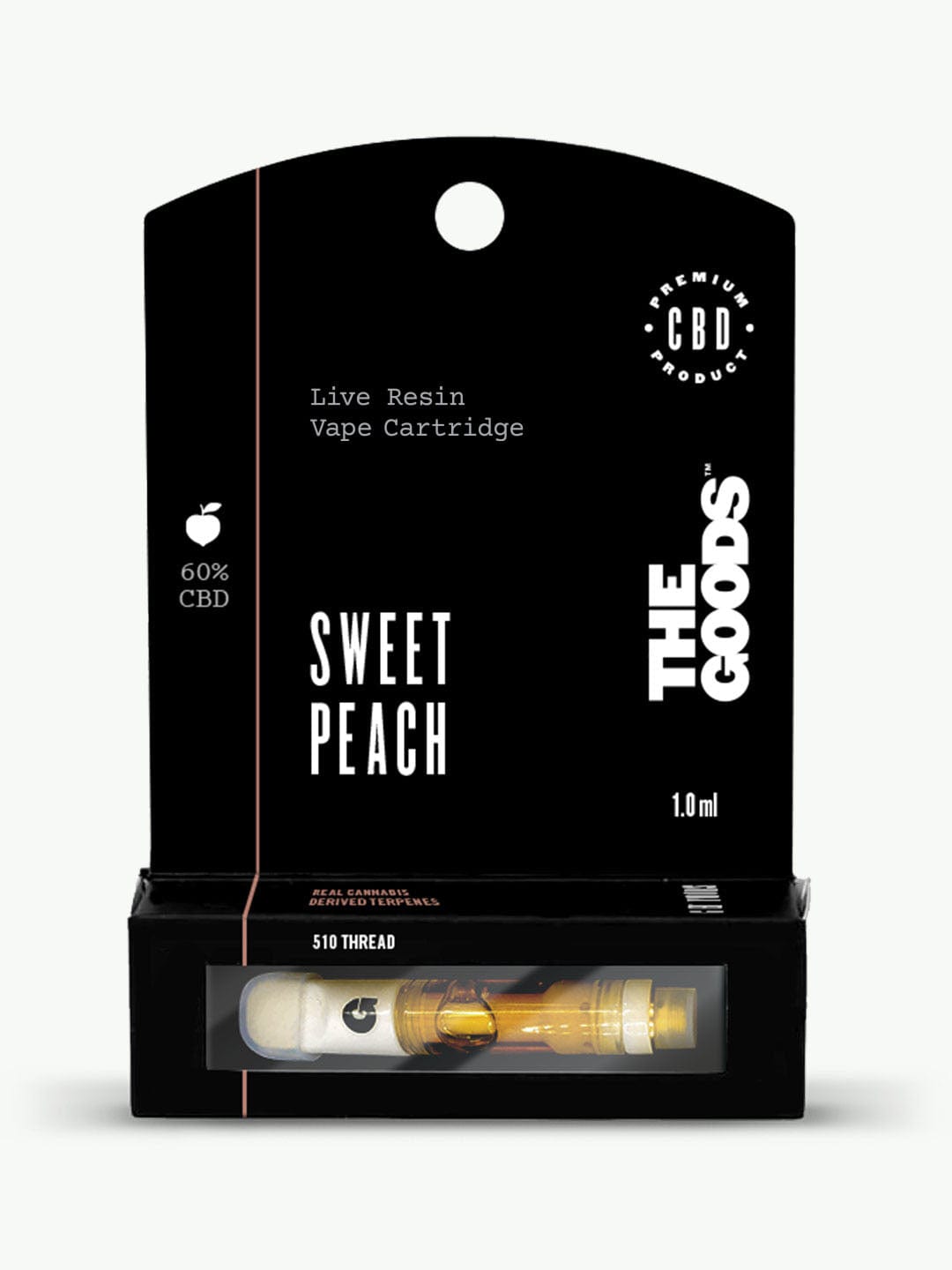 Sweet Peach Live Resin 510 Cartridge 60% CBD 1.0ml