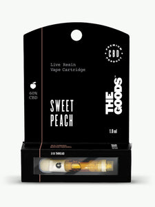 Sweet Peach Live Resin 510 Cartridge 60% CBD 1.0ml