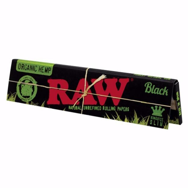Raw Blacks - Organic Hemp Papers | King Size Slim | 32 sheets