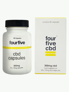 FourFive CBD Capsules – 100% natural, relaxation, sleep support & mental balance – 10mg per capsule