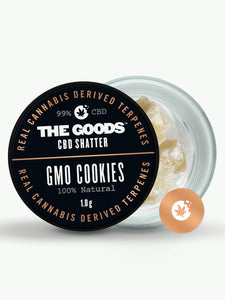 GMO COOKIES CBD ISOLATE SHATTER - CANNABIS TERPS