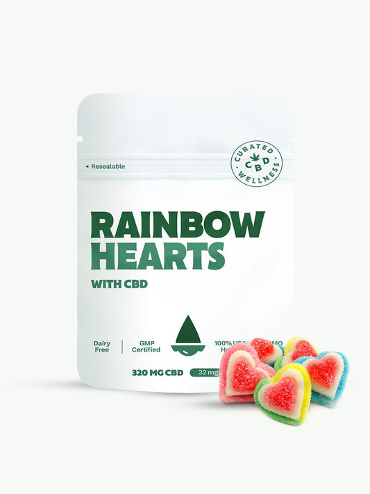 Rainbow Hearts with CBD