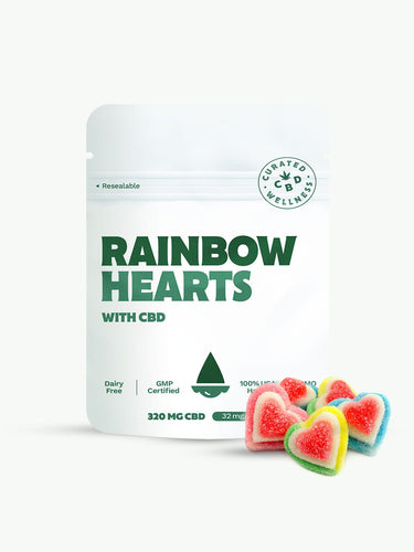 Rainbow Hearts with CBD
