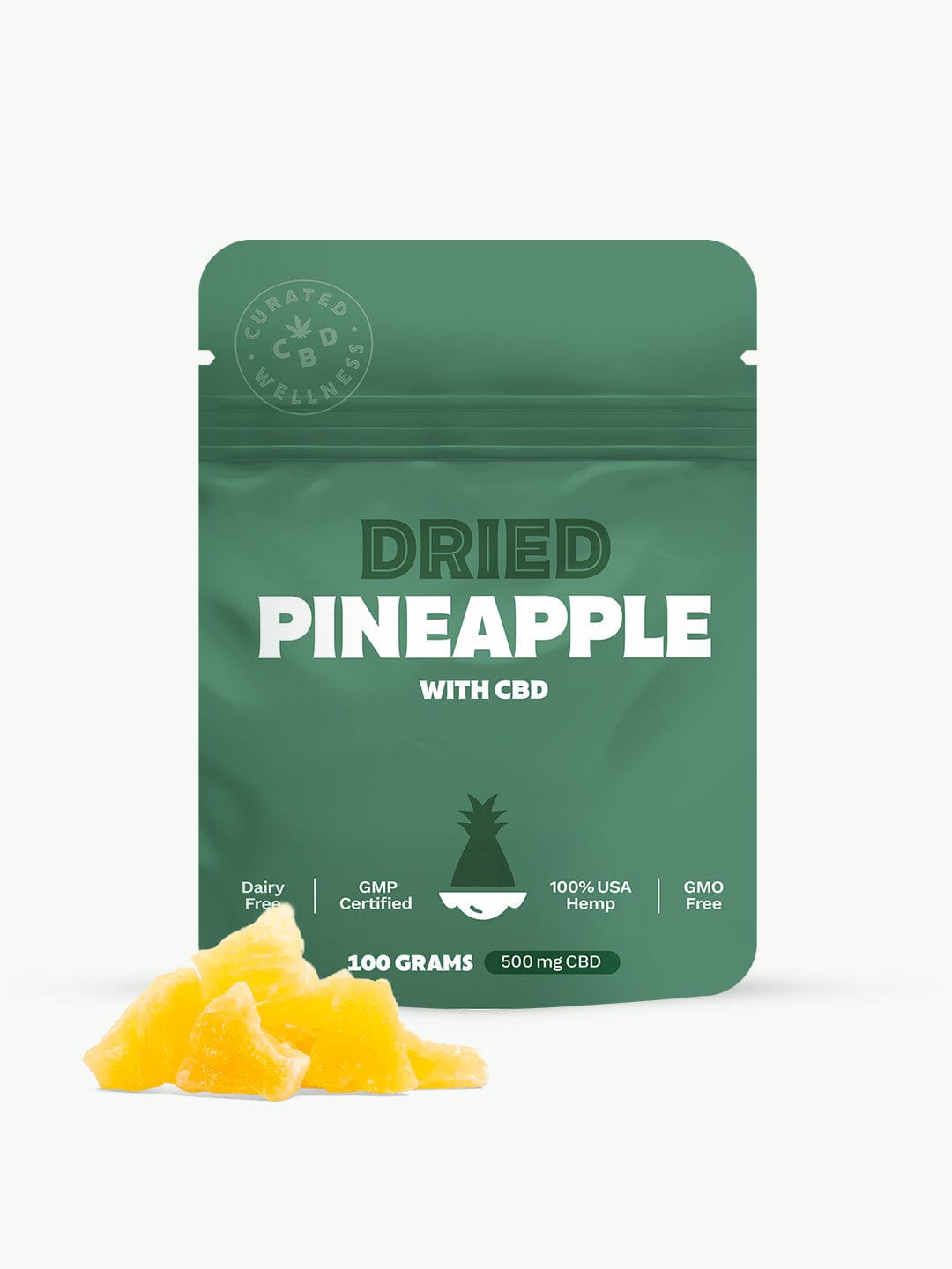 Dried Pineapple with CBD | 100g | 500mg CBD